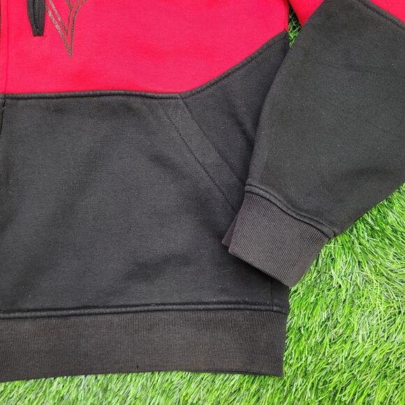 TapOut Hoodie XL 23x25 Colorblock Black Red Gray - Picture 15 of 15